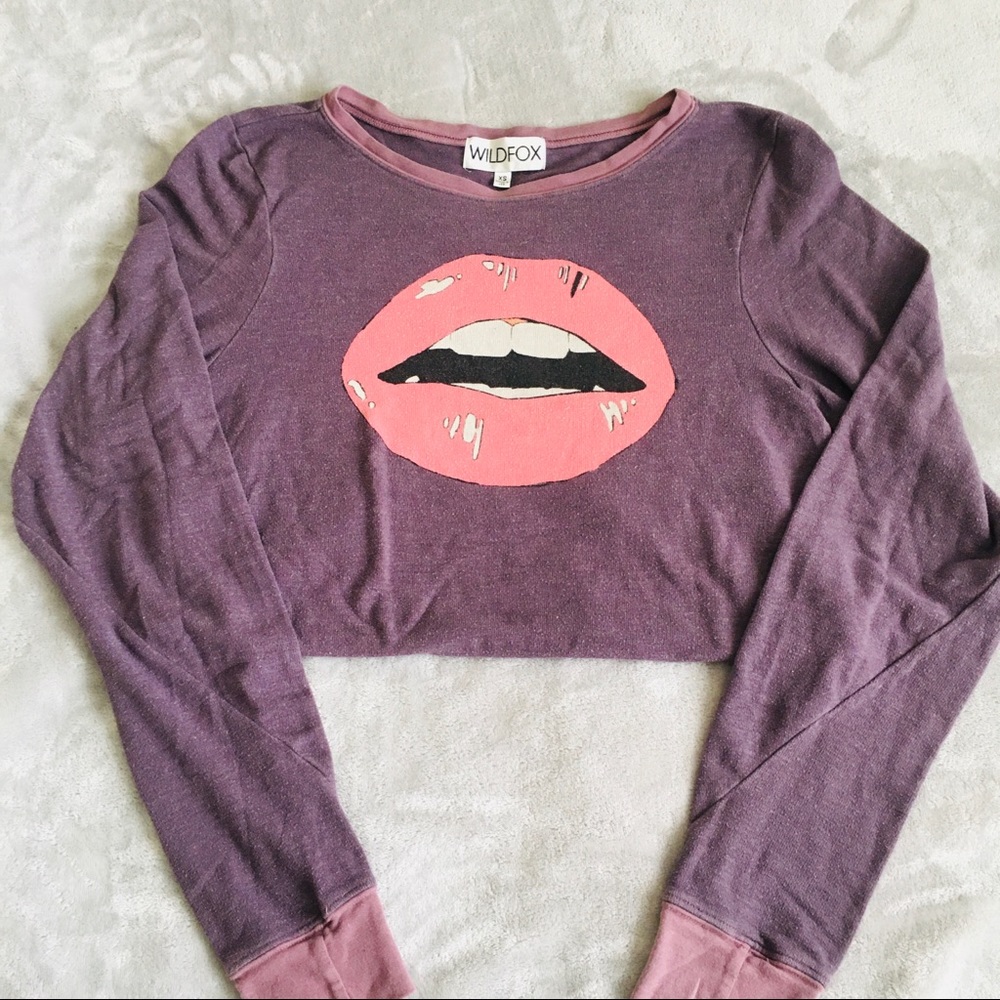 💜WILDFOX💜 Lips Sweater